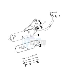 DJANGO 125 EVASION drawing EXHAUST