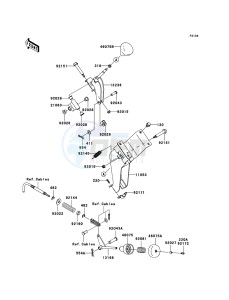 MULE_600 KAF400B6F EU drawing Shift Lever(s)