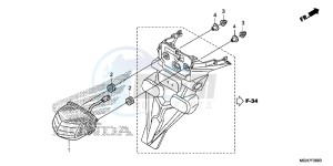 VFR1200XLF CrossTourer - VFR1200X 2ED - (2ED) drawing TAILLIGHT