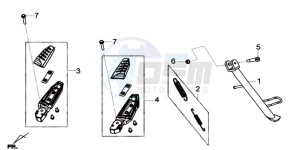 GTS 125I EURO4 LONG VISOR L7 drawing CENTRAL STAND /  SIDE STAND