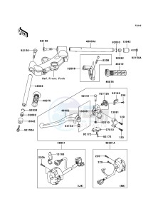 NINJA ZX-12R ZX1200B6F FR GB XX (EU ME A(FRICA) drawing Handlebar