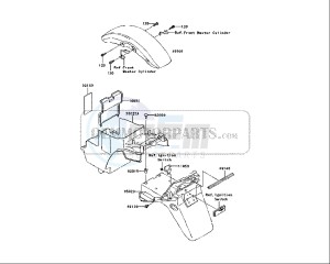 ZRX 1200 (EU) drawing FENDER