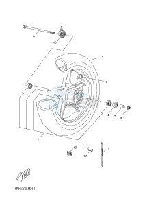 NS50N AEROX NAKED (1PL1 1PL1 1PL1) drawing FRONT WHEEL