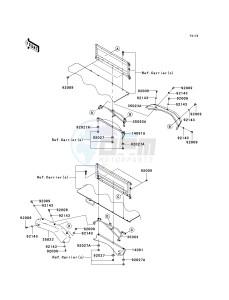 KAF 620 R [MULE 4010 TRANS4X4] (R9F-RAFA) R9F drawing REAR FENDER-- S- -