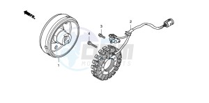 TRX420FE FOURTRAX ES drawing GENERATOR