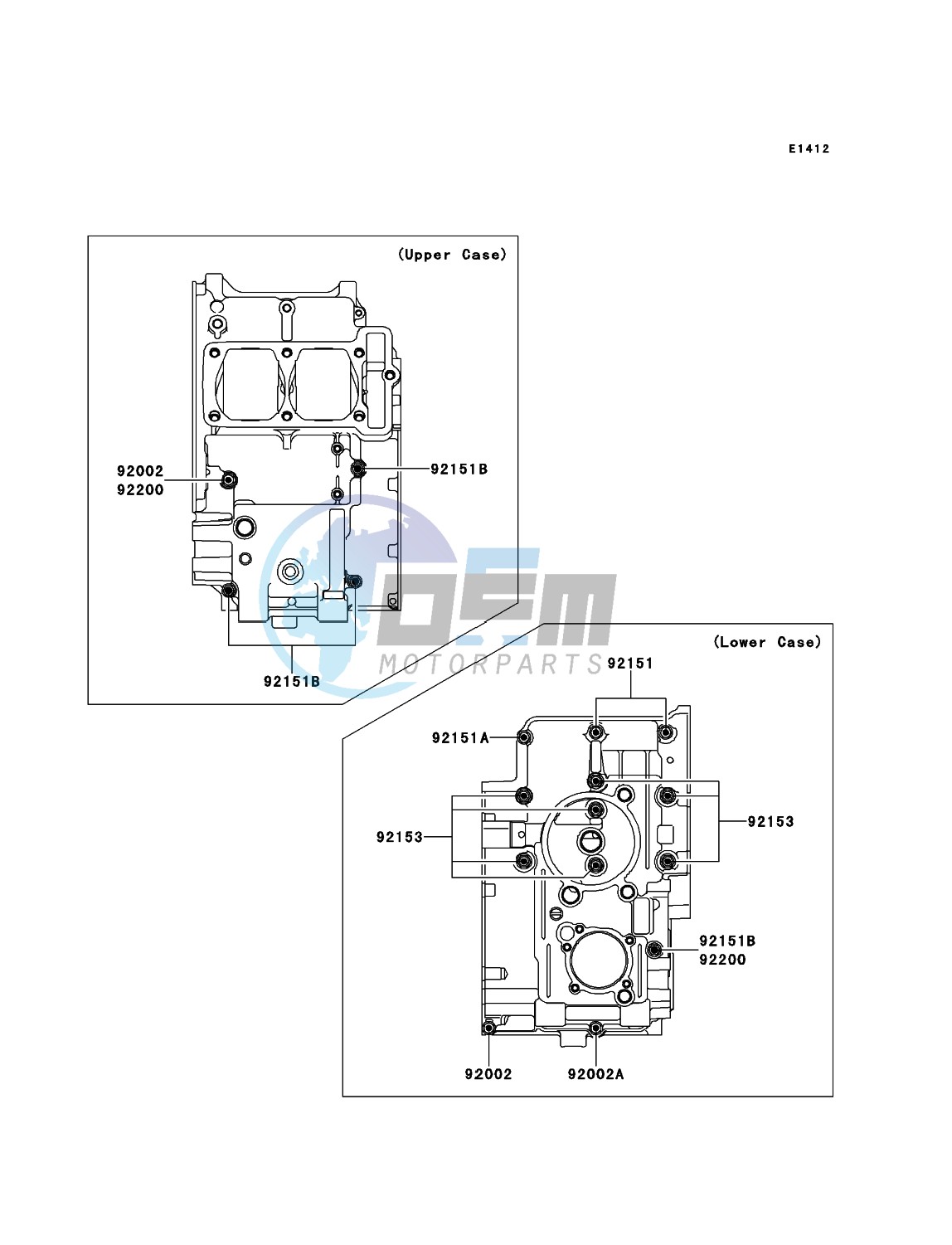 Crankcase Bolt Pattern