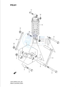 GSX1250 FA drawing REAR CUSHION LEVER