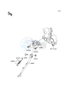 ZZR1400_ABS ZX1400FCF FR GB XX (EU ME A(FRICA) drawing Stand(s)