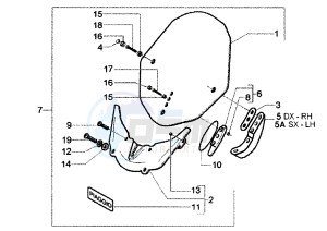 X9 EVOLUTION 250 drawing Windshield