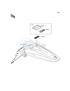 KLX450R KLX450AGF EU drawing Labels