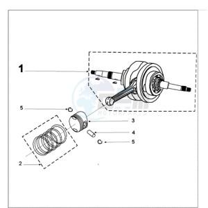 VIVA 3 L 4T A SPORTLINE drawing CRANKSHAFT AND CYLINDER