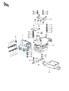 KZ 1000 B [KZ1000 LTD] (B1-B2) [KZ1000 LTD] drawing BATTERY CASE_TOOL CASE -- 77-78 B1_B2- -