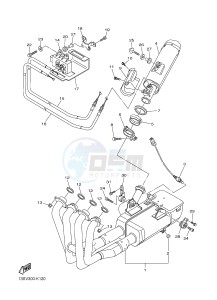 YZF-R6 600 R6 (2CXH) drawing EXHAUST