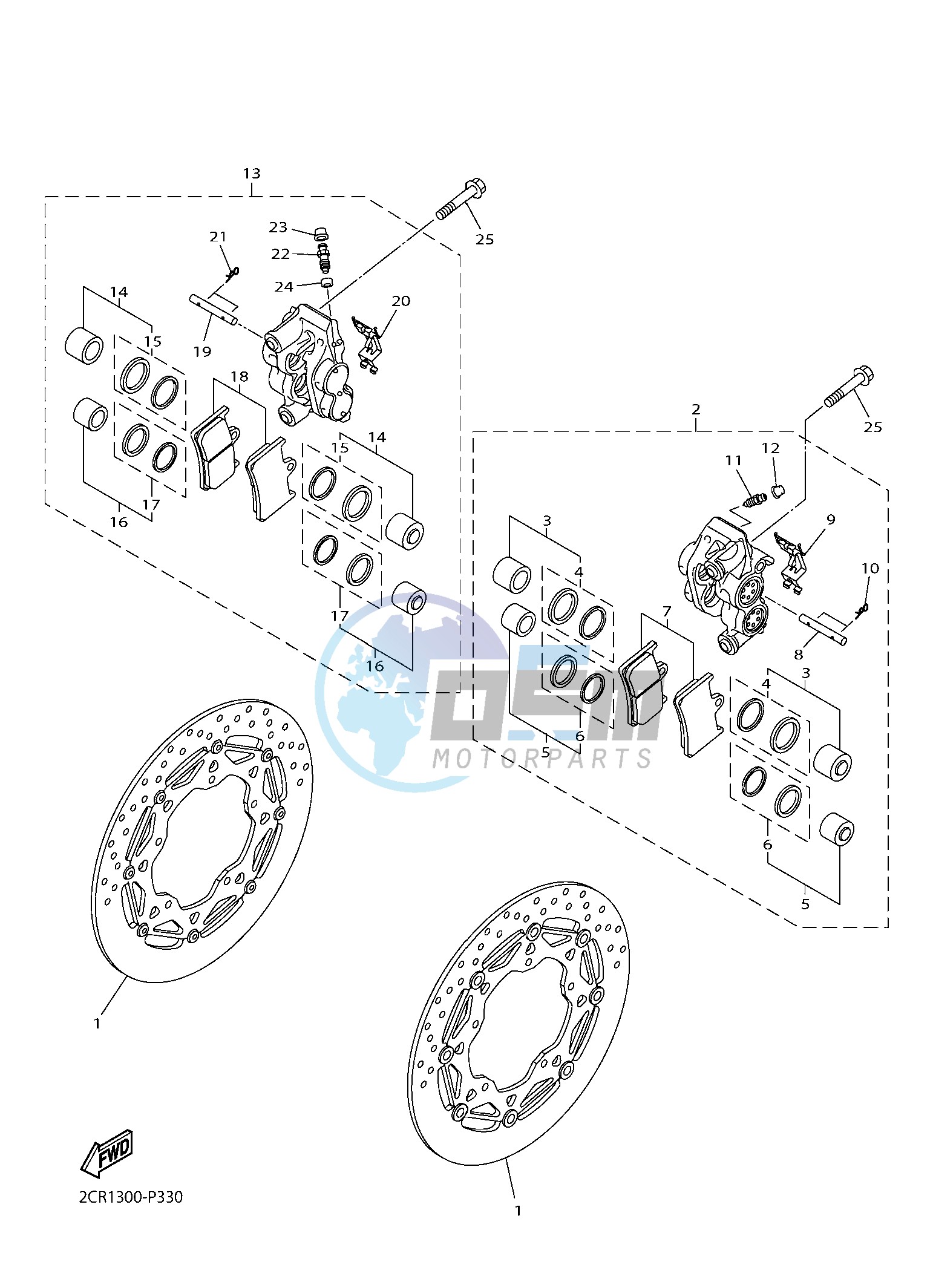 FRONT BRAKE CALIPER