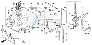 CBF600S drawing FUEL TANK (CBF600S6/SA6)