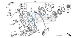 CB600FA9 France - (F / ABS CMF 25K) drawing RIGHT CRANKCASE COVER