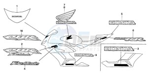 CBR1000RR drawing STRIPE/MARK (1)