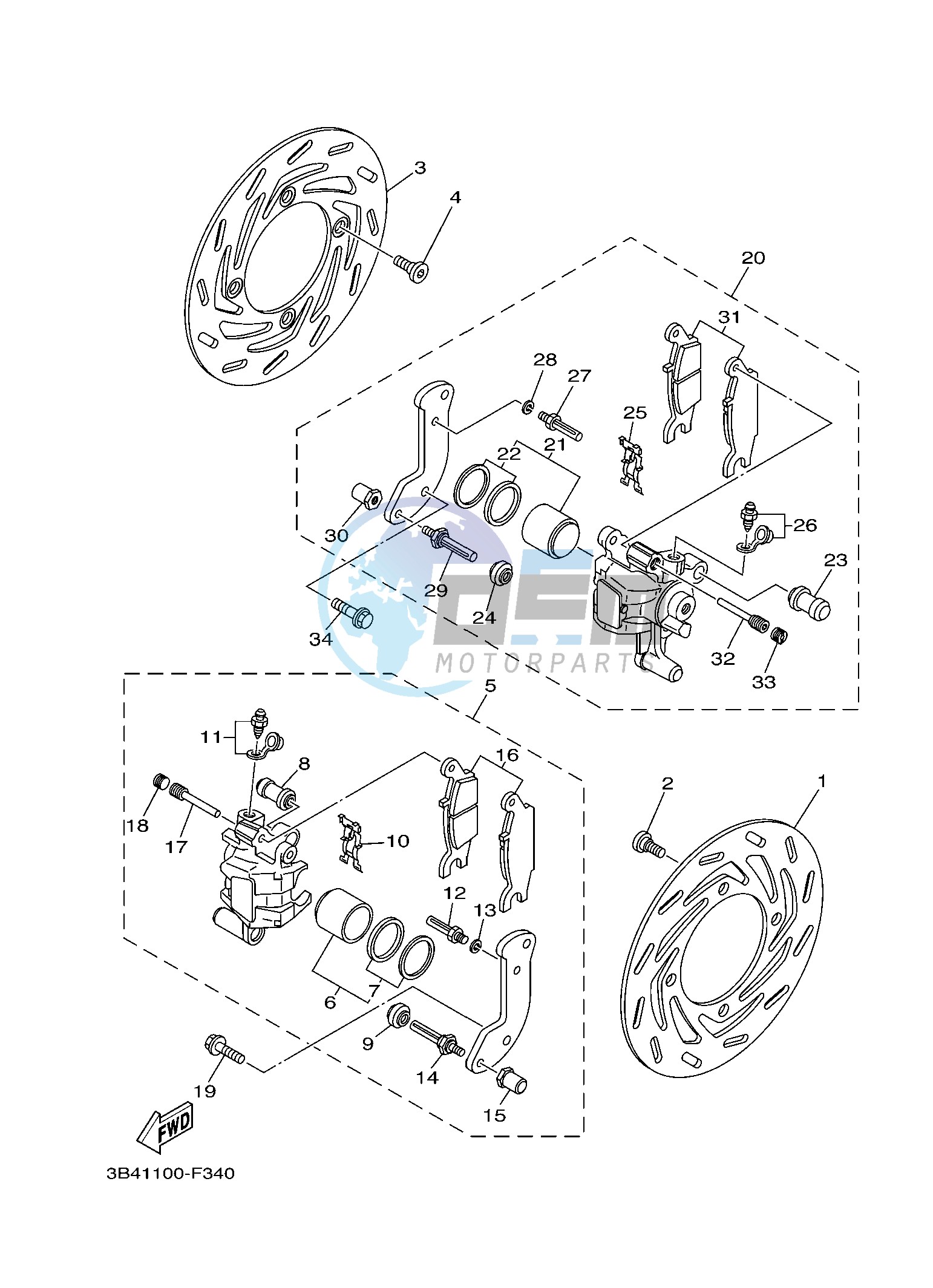 FRONT BRAKE CALIPER