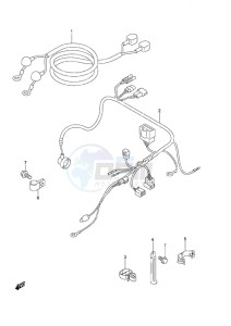 DF 25 V-Twin drawing Harness Gas Assist Tilt