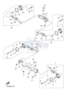 XVS1300A XVS1300A UBS MIDNIGHT STAR (1CS8) drawing FLASHER LIGHT