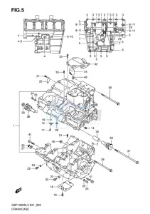 GSF-1250S BANDIT EU drawing CRANKCASE