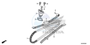 WW125EX2F PCX125 - WW125 UK - (E) drawing CAM CHAIN/TENSIONER