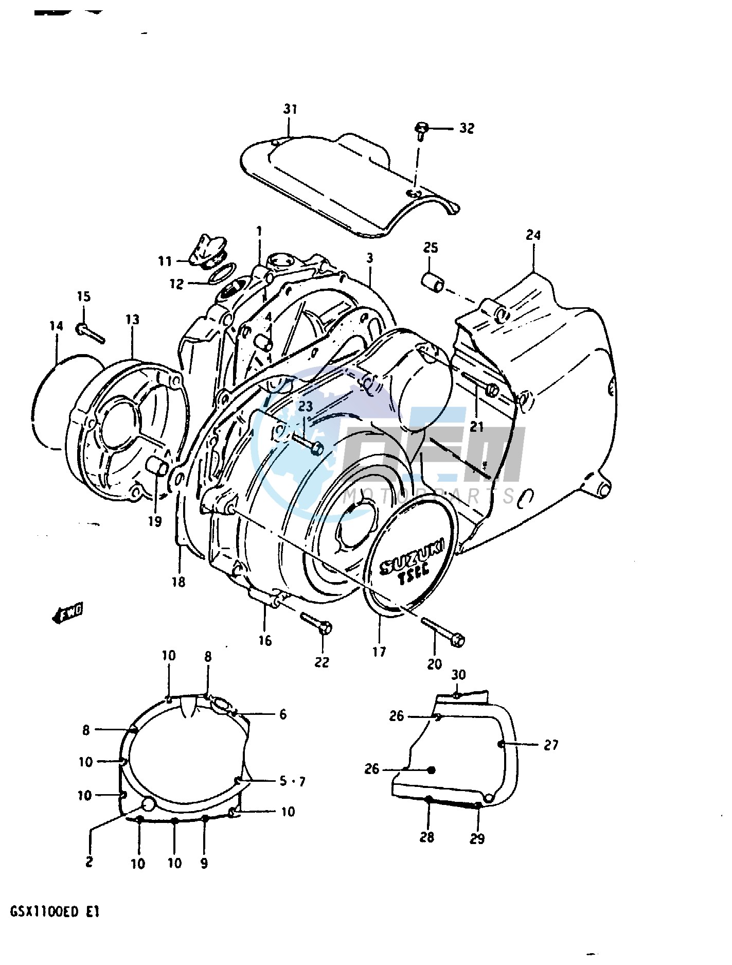 CRANKCASE COVER (MODEL Z)