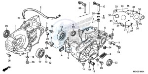 CRF450RF CRF450R Europe Direct - (ED) drawing CRANKCASE