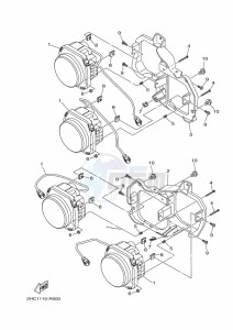 YXZ1000ET YXZ1000R SS (BASU) drawing HEADLIGHT