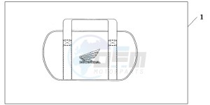 GL1800 drawing SADDLEBAG COOLER