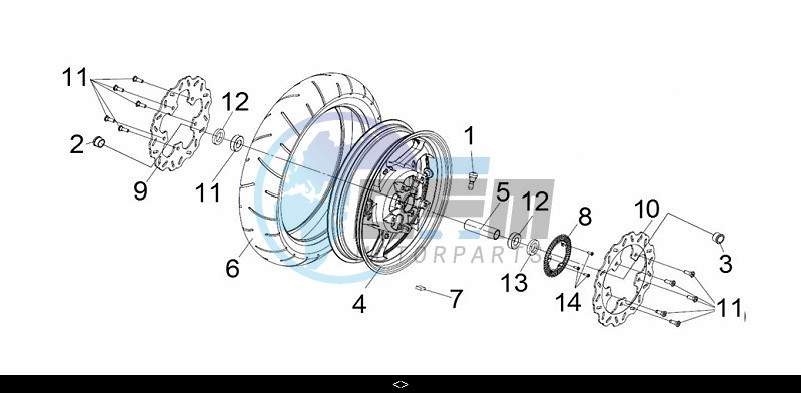 FR. WHEEL ASSY