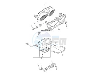 XJR 1300 drawing TAILLIGHT