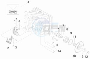 S 50 4T 4V College USA drawing Rocking levers support unit