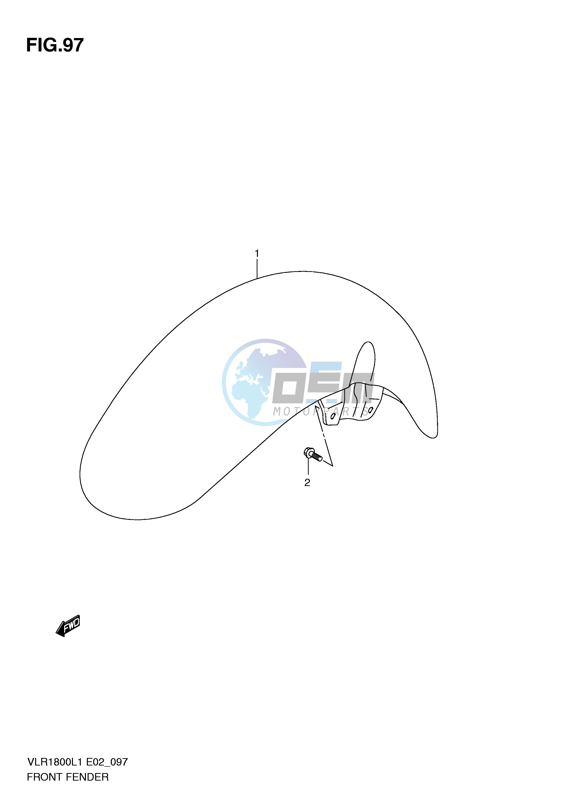 FRONT FENDER (VLR1800L1 E19)