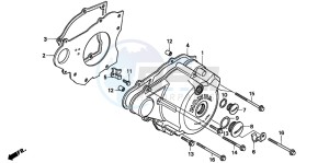 CMX250C REBEL drawing LEFT CRANKCASE COVER