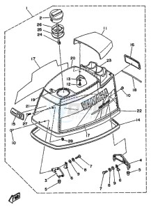 60FEO-60FETO drawing TOP-COWLING