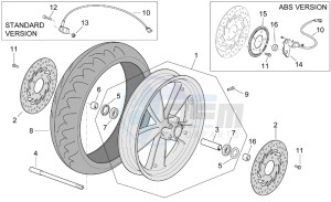 Scarabeo 500 drawing Front wheel