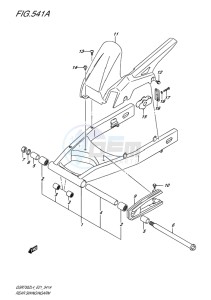 GSR750Z EU drawing REAR SWINGINGARM