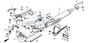 VT1100C3 drawing EXHAUST MUFFLER