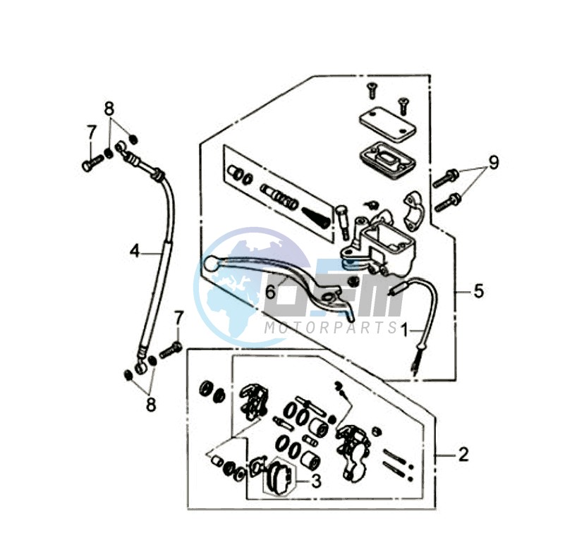 BRAKE LEVER / BRAKE CALIPER / BRAKE LINES