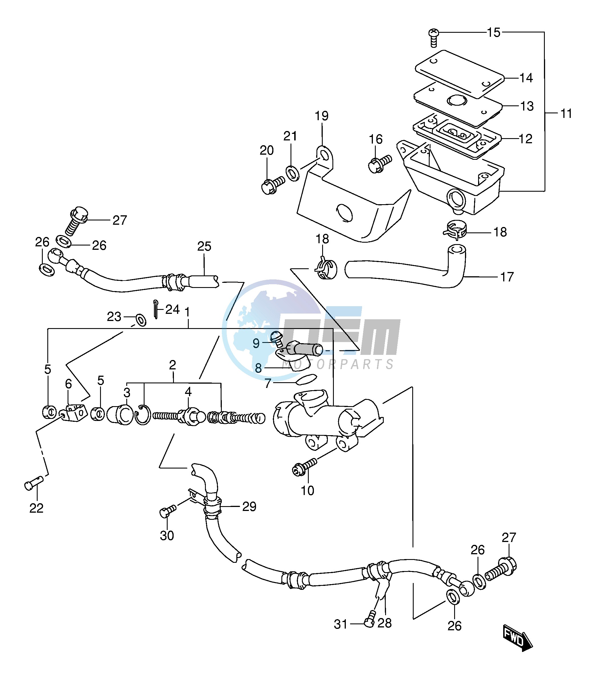 REAR MASTER CYLINDER