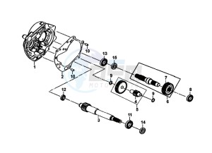 ALLO 50 (25 KM/H) (AJ05WA-NL) (L8-M0) drawing MISSION CASE-DRIVE SHAFT / ALLO 50 (25 KM/H) (AJ05WA-NL) (L8-M0)