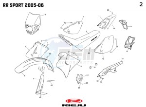 RR-50-SPORT-BLACK drawing COWLING