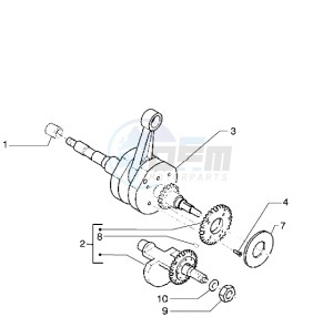 X9 500 drawing Crankshaft