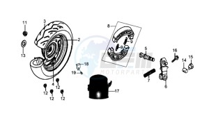 JET BASIX 50 drawing REAR WHEEL