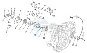 RXV-SXV 450-550 Enduro-Supermotard drawing Gear box selector II