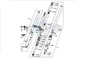 XP T-MAX 500 drawing FRONT FORK