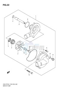 GSX-R750 (E3) drawing WATER PUMP