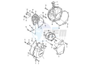 YZF R6 600 drawing CRANKCASE COVER