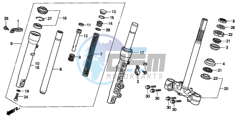 FRONT FORK/STEERING STEM